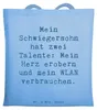 Mr. & Mrs. Panda Tote Bag Spruch Schwiegersohn Talente - Produktbild-Vorschau 1