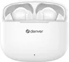 A pair of white wireless earbuds in their charging case. Anteprima dell’immagine prodotto