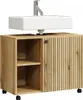 Waschbeckenunterschrank "Bliss" in Evoke Eiche Badschrank Produktbild-Vorschau 8