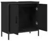 vidaXL Waschbeckenunterschrank Schwarz 60x30x60 cm Produktbild-Vorschau 5