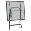 Tavolo da giardino 60x60x72 cm in lamiera stirata antracite Anteprima dell’immagine prodotto 6