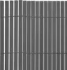 vidaXL Obojstranný záhradný plot z PVC 90 x 300 cm sivý Náhľad obrázku produktu 2