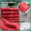 Frottier Handtücher 8er Pack 50x100cm, 100% Baumwolle, Rot Produktbild-Vorschau 6