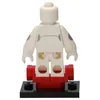 A white Lego figure of Baymax is shown from the back, standing on a black base with red supports. Anteprima dell’immagine prodotto