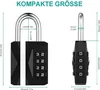 ZHEGE Cadenas à combinaison Grands chiffres noirs Gymnase Voir les images du produit 5