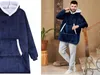 Verk 24558 Televizní mikina s kapucí, oversize, tmavě modrá Náhled obrázku produktu 8