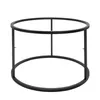 A black metal table base on a white background. Voir les images du produit