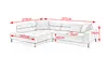 KAWOLA Sofa OHIO Ecksofa Feincord beige mit motorischem Produktbild-Vorschau 9