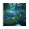 DEQORI Glasbild Echtglas 50x50 cm 'Wasserquelle im Wald' Produktbild-Vorschau 2