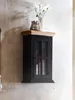 SIT Möbel Hängeschrank | 1 Tür | Mango + MDF | schwarz mit Produktbild-Vorschau 4