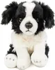 Kuscheltier Hund Border Collie 30 cm sitzend schwarz/weiß Produktbild-Vorschau 1