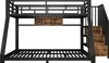 A bunk bed with stairs and storage compartments. Anteprima dell’immagine prodotto