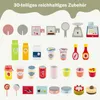 COSTWAY Wózek dziecięcy na żywność, drewniany sklep z 2 Podgląd zdjęcia produktu 4