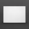 A white rectangular cutting board is shown centered on a dark gray background. Produktbild-Vorschau