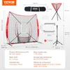 VEVOR 244 x 106 x 211 cm rete per allenamento baseball Anteprima dell’immagine prodotto 7
