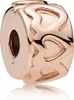 Pandora Clip gereihte Herzen 781978 rosé Produktbild-Vorschau 6