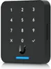 A black Ubiquiti UniFi Access G3 Flex card reader with a keypad and a blue light at the bottom. Podgląd zdjęcia produktu