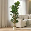 HOMCOM Künstlicher Geigenfeigenbaum 180 cm Kunstpflanze mit Produktbild-Vorschau 2