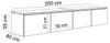 TV-Hängeschrank CELINE GLOSS 200 cm mit LED-Beleuchtung Produktbild-Vorschau 7