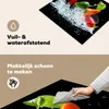 KitchenYeah© Herdabdeckplatte Paprika - Schwarz - Gemüse - Produktbild-Vorschau 2