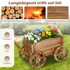 COSTWAY Blumenwagen Holz, Blumenständer mit 4 Produktbild-Vorschau 5