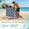 Lantigo Plážová zástěna Kotva 10m | Větrolam mikrovlákno UV Náhled obrázku produktu 8