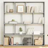 vidaXL Knihovna betonová šedá 132x29x141,5 cm materiál na Náhled obrázku produktu 2
