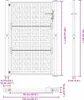 vidaXL Tuinpoort, zwart, 100x150 cm, staal, kruisdesign Productafbeelding-voorbeeld 8