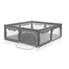 A gray playpen is shown from a diagonal angle against a white background. Anteprima dell’immagine prodotto