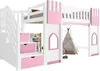 Letto a castello Sweiko 90 x 200 cm con scala con Anteprima dell’immagine prodotto 5