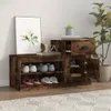 vidaXL Skriňa na topánky z dymového duba 100x42x60 cm Náhľad obrázku produktu 3