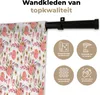 MuchoWow® Wandteppich Wandbehang Blumen - Rosa - Collage - Produktbild-Vorschau 3