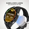 A smartwatch is shown being wirelessly charged. Produktbild-Vorschau