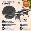 CASARIA® Polyrattan Gartentisch 190x90x74cm mit Ablage Produktbild-Vorschau 5