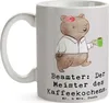 Mr. & Mrs. Panda Tasse Beamter Kaffeemeister - Grau Pastell Produktbild-Vorschau 3
