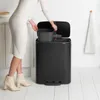 Brabantia Bo Treteimer 2 x 30 Liter Mattschwarz Produktbild-Vorschau 24