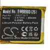A close-up of a battery pack with text and logos. Produktbild-Vorschau