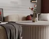Geriffelter runder Couchtisch SENTO II Wohnzimmertisch Produktbild-Vorschau 3