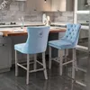 Set di 2 sgabelli da bar con rivestimento in velluto, Anteprima dell’immagine prodotto 12