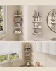 VASAGLE 2er Set Eckregal, Fächerförmiges Schweberegal für Produktbild-Vorschau 3
