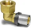 A plumbing fitting, specifically an elbow connector, is shown against a white background. Anteprima dell’immagine prodotto