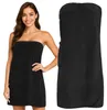 Pareo SPA L/XL Schwarz 100% Baumwolle Frottee Produktbild-Vorschau 1