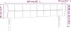 vidaXL Kopfteil mit Ohren Hellgrau 203x23x78/88 cm Stoff Produktbild-Vorschau 8