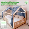 Hausbetthimmel Baumwoll Musselin Betthimmel Kinder Hausbett Produktbild-Vorschau 4