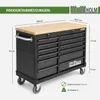 Werkstattwagen DELUXE 12 Schubladen 123 cm Breite Produktbild-Vorschau 2