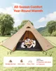 Namiot kempingowy VEVOR dla 4 osób, namiot tipi z Podgląd zdjęcia produktu 4
