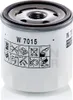 A white oil filter with black and gray markings and instructions. Podgląd zdjęcia produktu