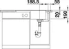 BLANCO AXIA III 45 S-F SILGRANIT softweiß Produktbild-Vorschau 6
