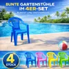 4er Set Kinderstuhl Gartenstuhl Stuhl für Kinder Garten Produktbild-Vorschau 2