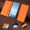 A collage of images showing an orange phone case for a Samsung Galaxy Note 8, displayed in various orientations and configurations. Náhled obrázku produktu